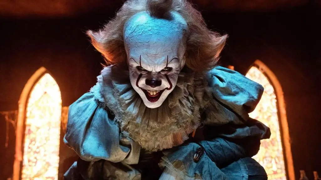 Bill Skarsgård as Pennywise in It.