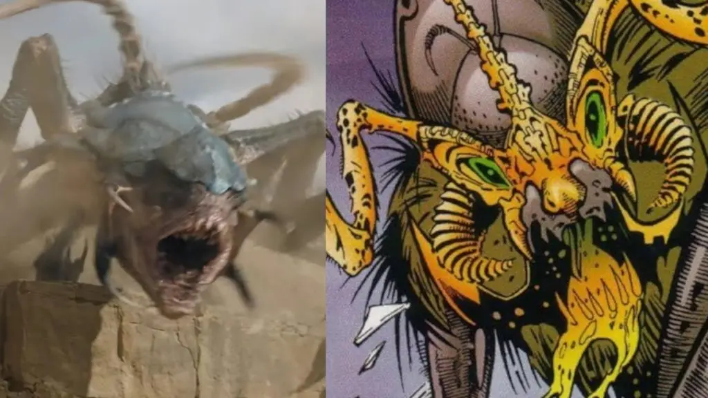 The Xenophage in Venom 3nad the Xenophage in the comics both of which resemble a large insect like creature