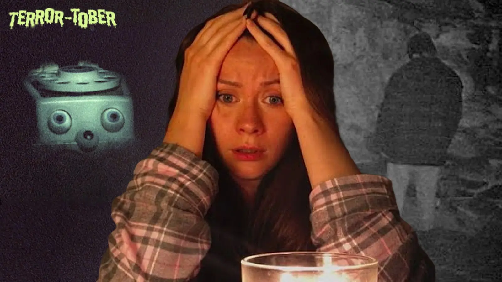 The phone from Skinamarink, an actor in Host, and a still from The Blair Witch Project