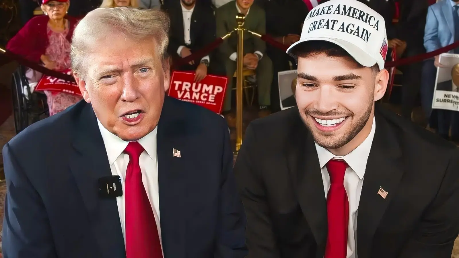 donald trump with adin ross on stream