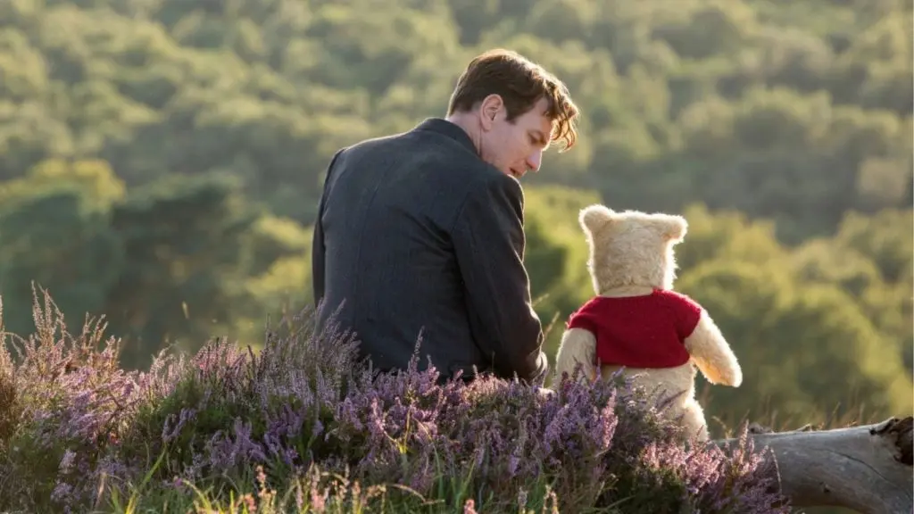 Winnie the Pooh and adult Christopher Robin