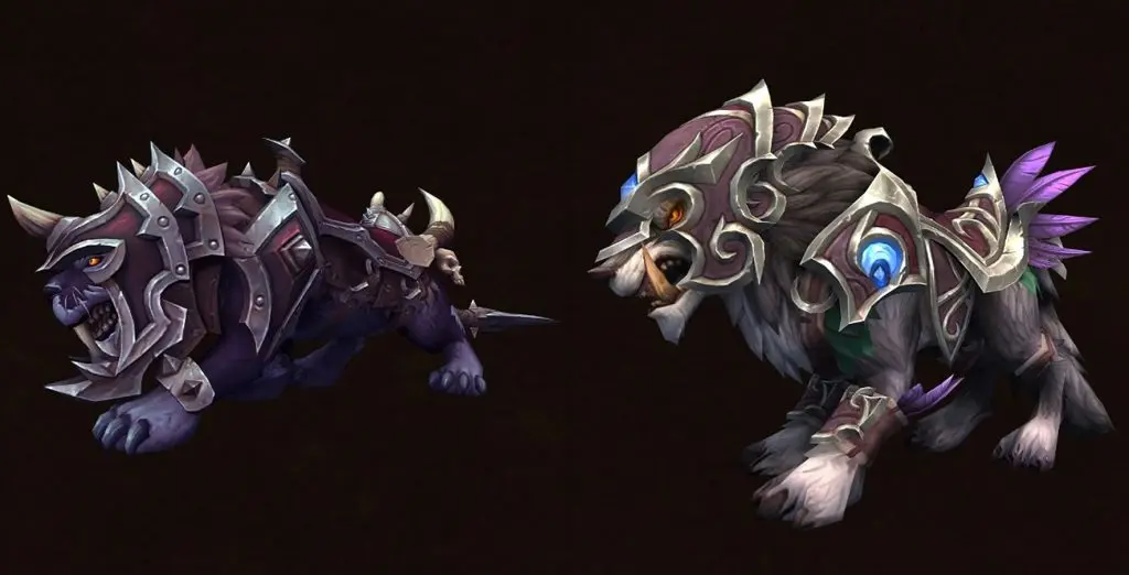 The two mounts available for Warcraft Direct viewers