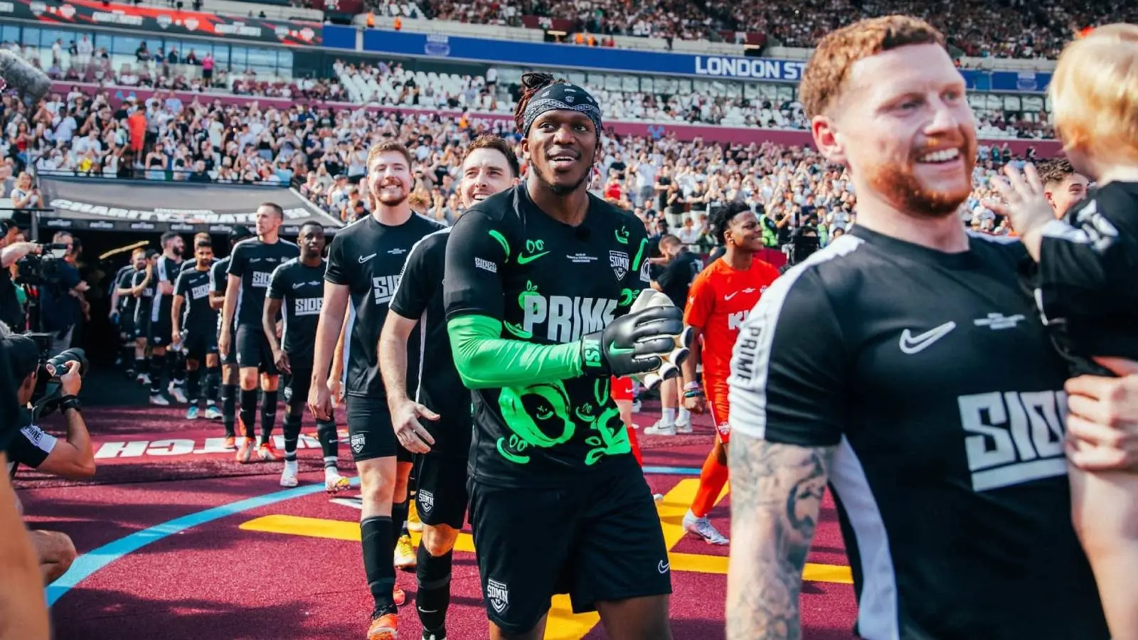 Sidemen Charity match walkout