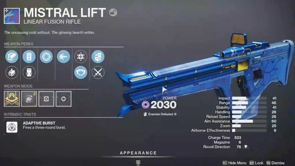 destiny 2 mistral lift the dawning 2024