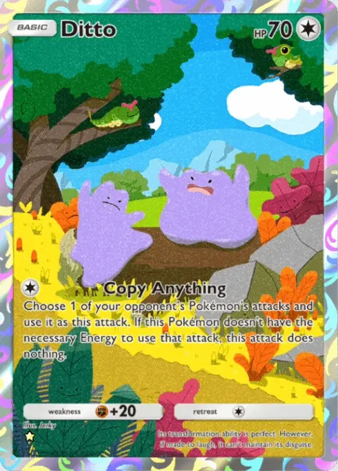 Ditto Illustration Rare Genetic Apex