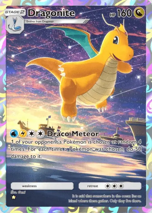 Dragonite Illustration Rare Genetic Apex