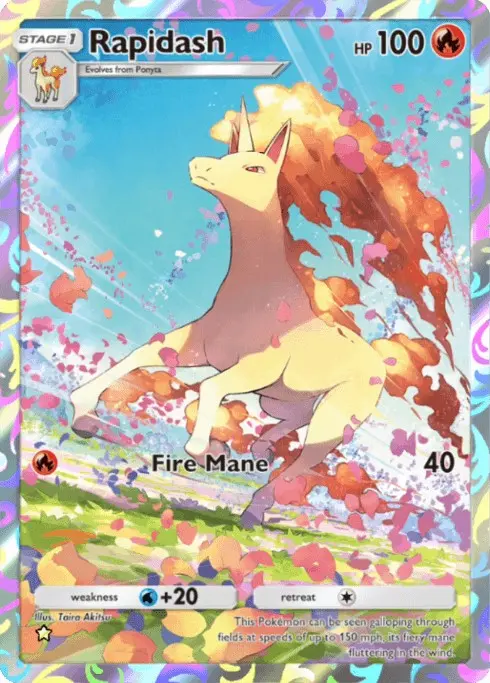 Rapidash Illustration Rare genetic Apex