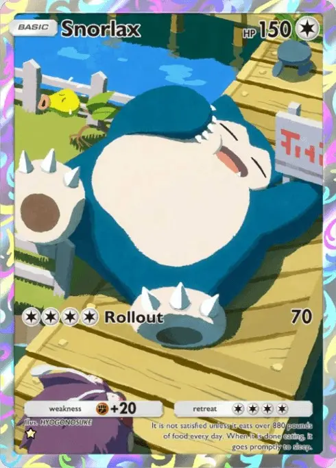 Snorlax illustration rare Genetic Apex