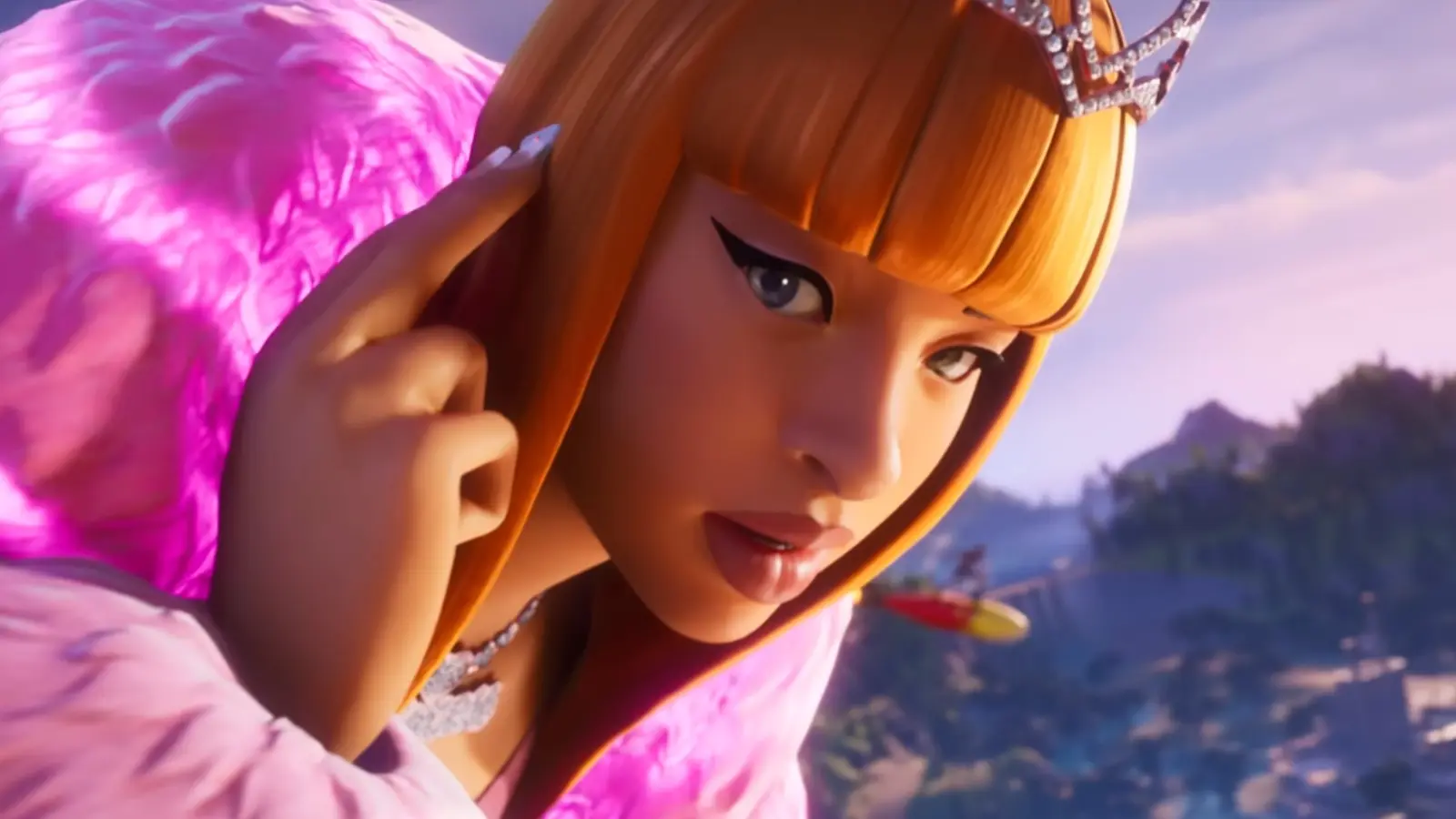 A screenshot featuring Ice Spice in Fortnite.