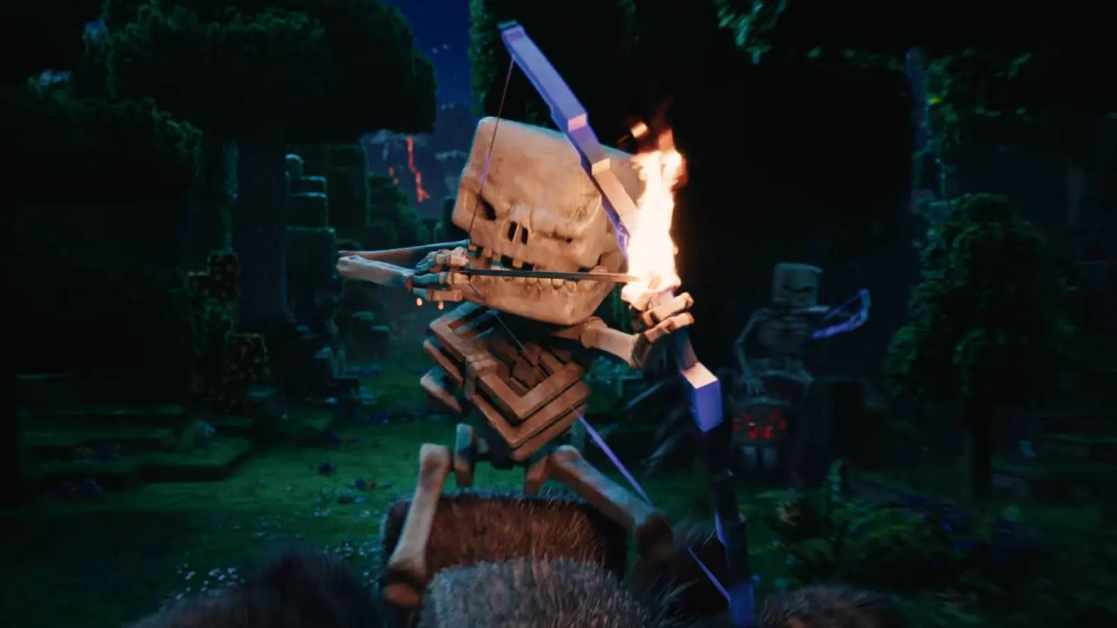 Minecraft movie skeletons