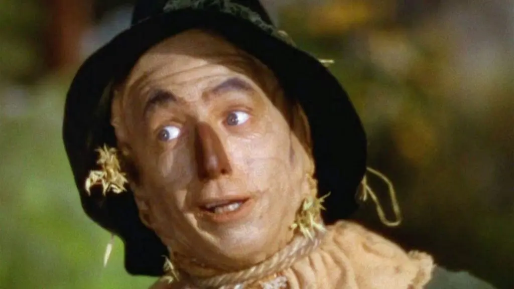 The scarecrow in The Wizard of Oz