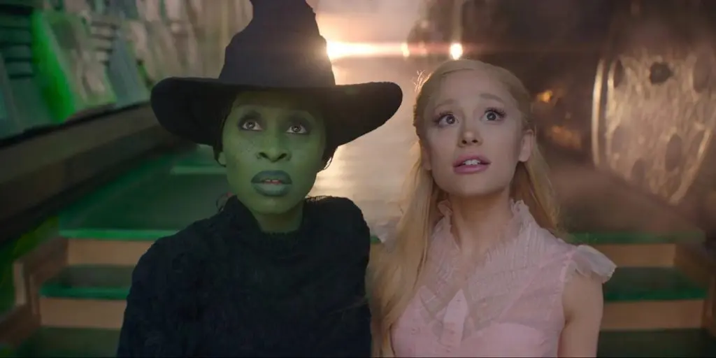 Ariana Grande and Cynthia Erivo as Glinda and Elphaba in Wicked