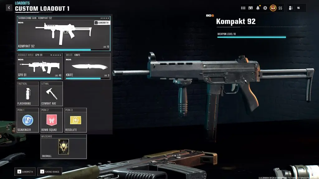 The best Kompakt 92 class in Warzone, including perks and equipment.