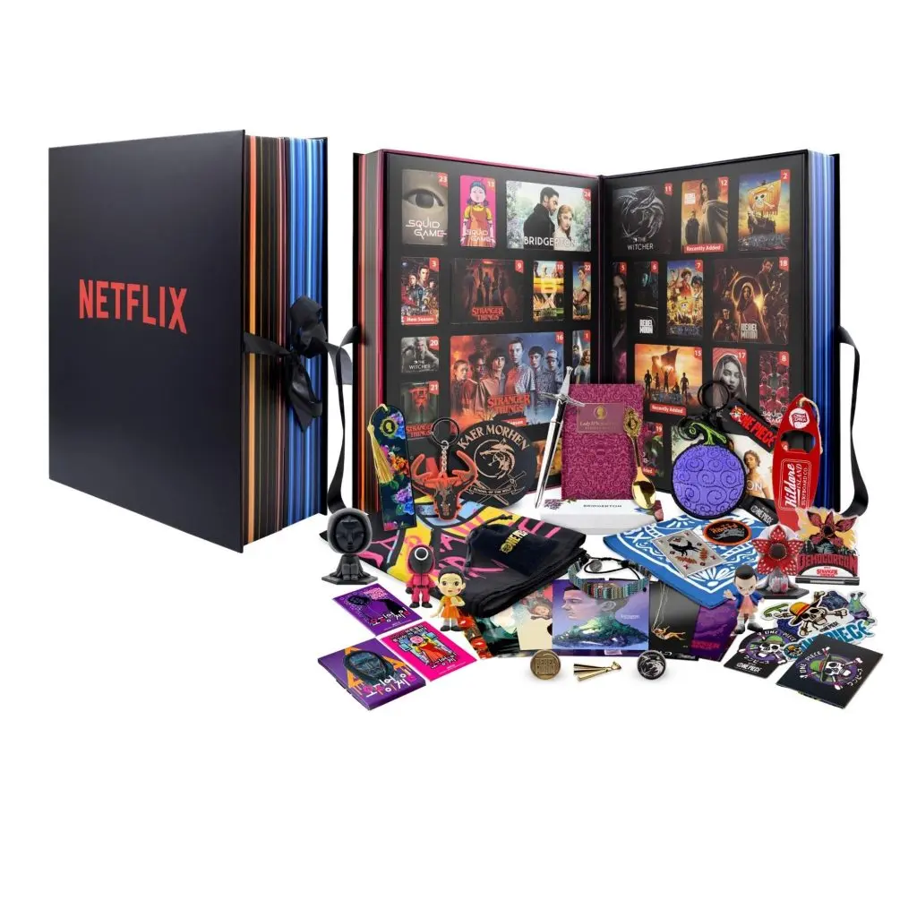 The inside and outside of the Netflix Advent Calendar