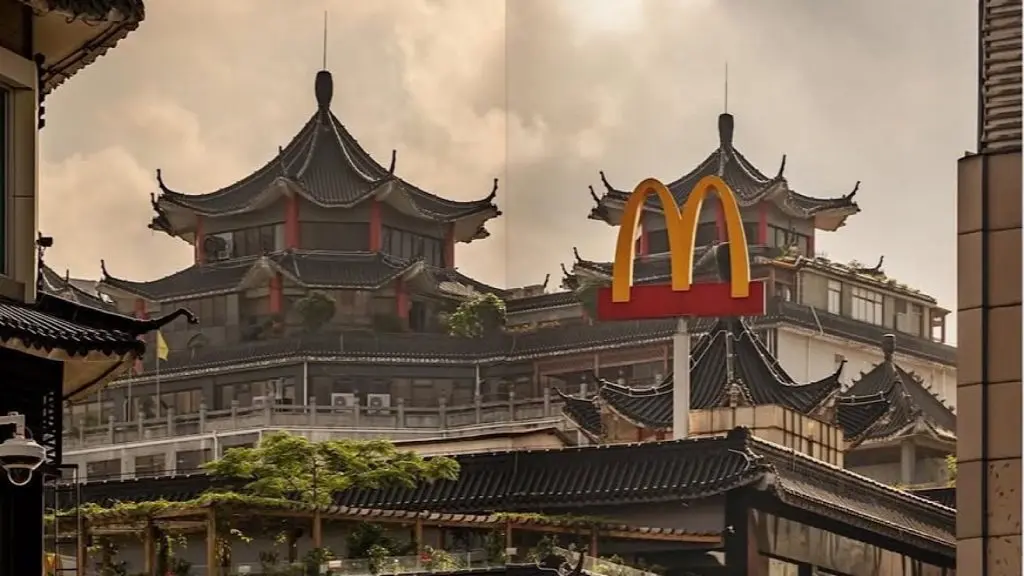 The McDonald's on Dongmen Street in Shenzhen, China