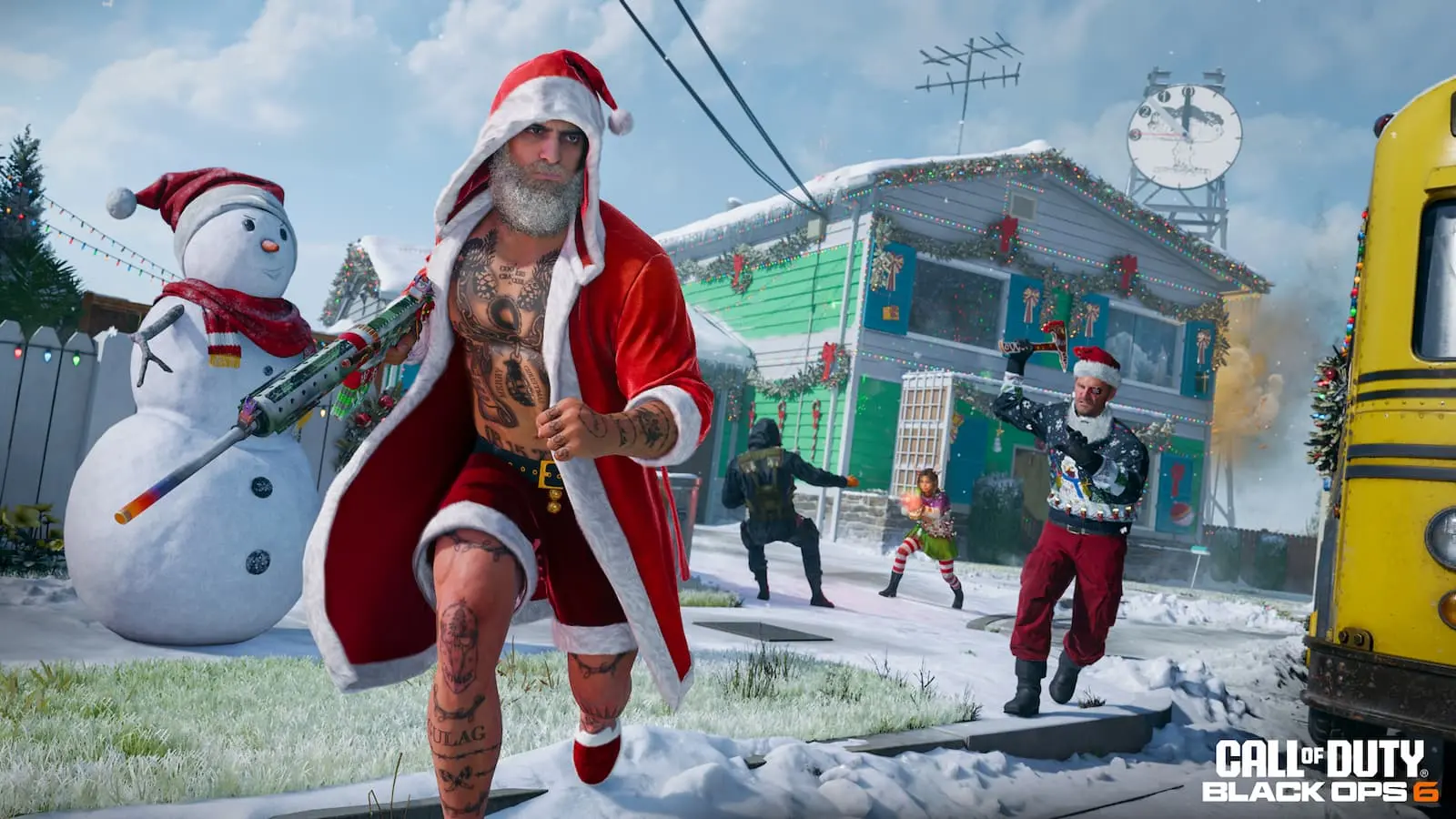 Black Ops 6 festive version of Nuketown