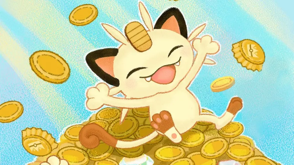 Meowth Pay Day Pokemon Trading Card Game Pocket Sleeve