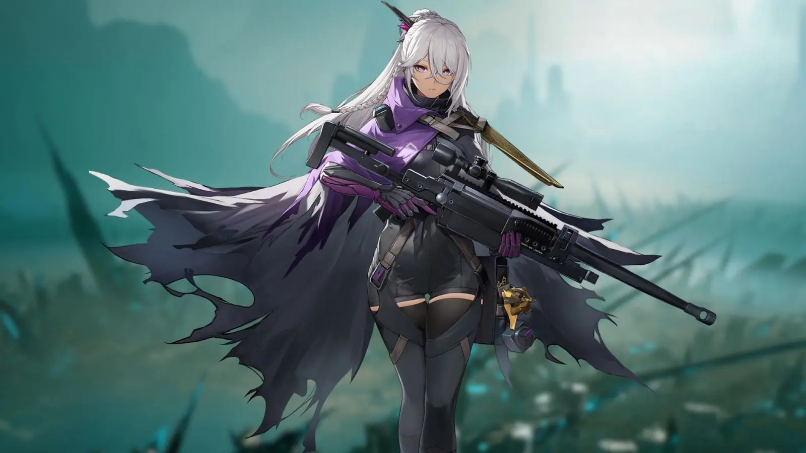 Anime girl with a sniper