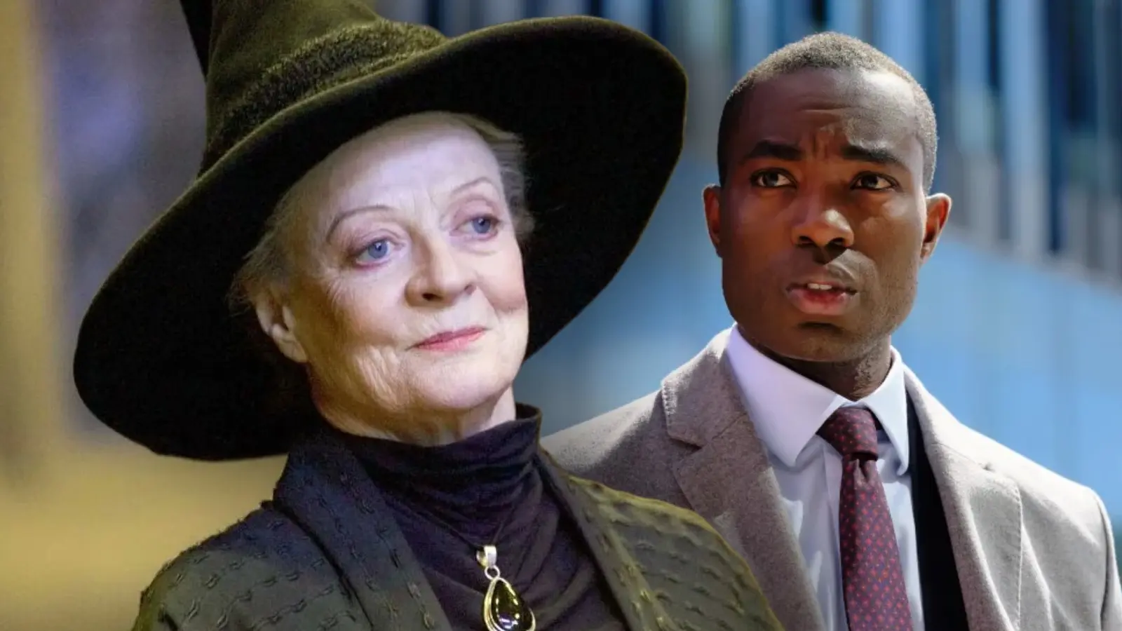 Professor McGonagall in the Harry Potter movies and Paapa Essiedu in Gangs of London