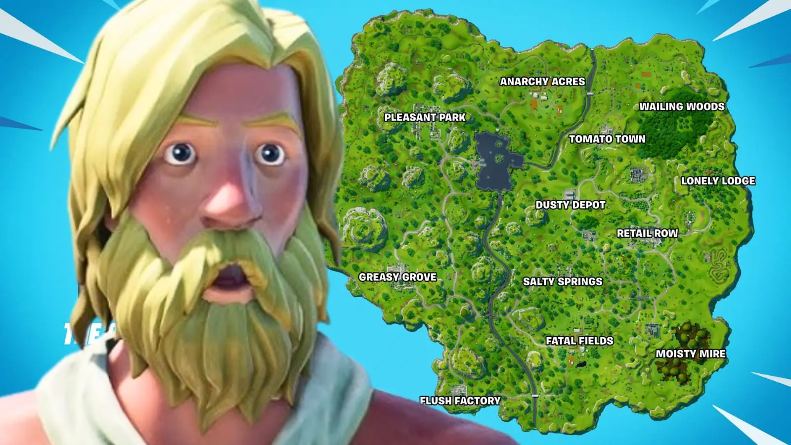 fortnite og map with jonesy skin with beard