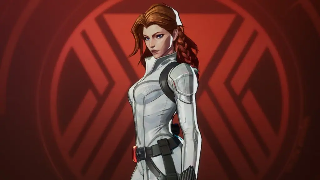 A screenshot featuring Black Widow in Marvel Rivals.