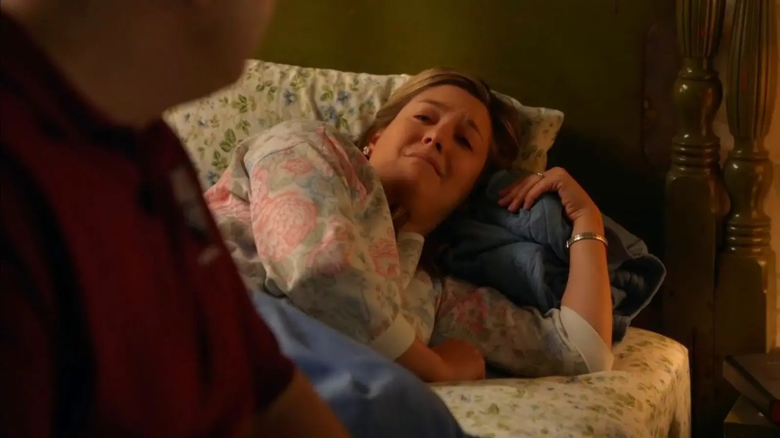 Mary crying in bed in Young Sheldon