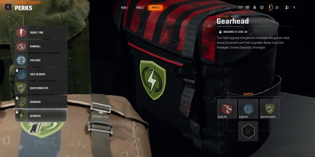 Gearhead perk in Black Ops 6