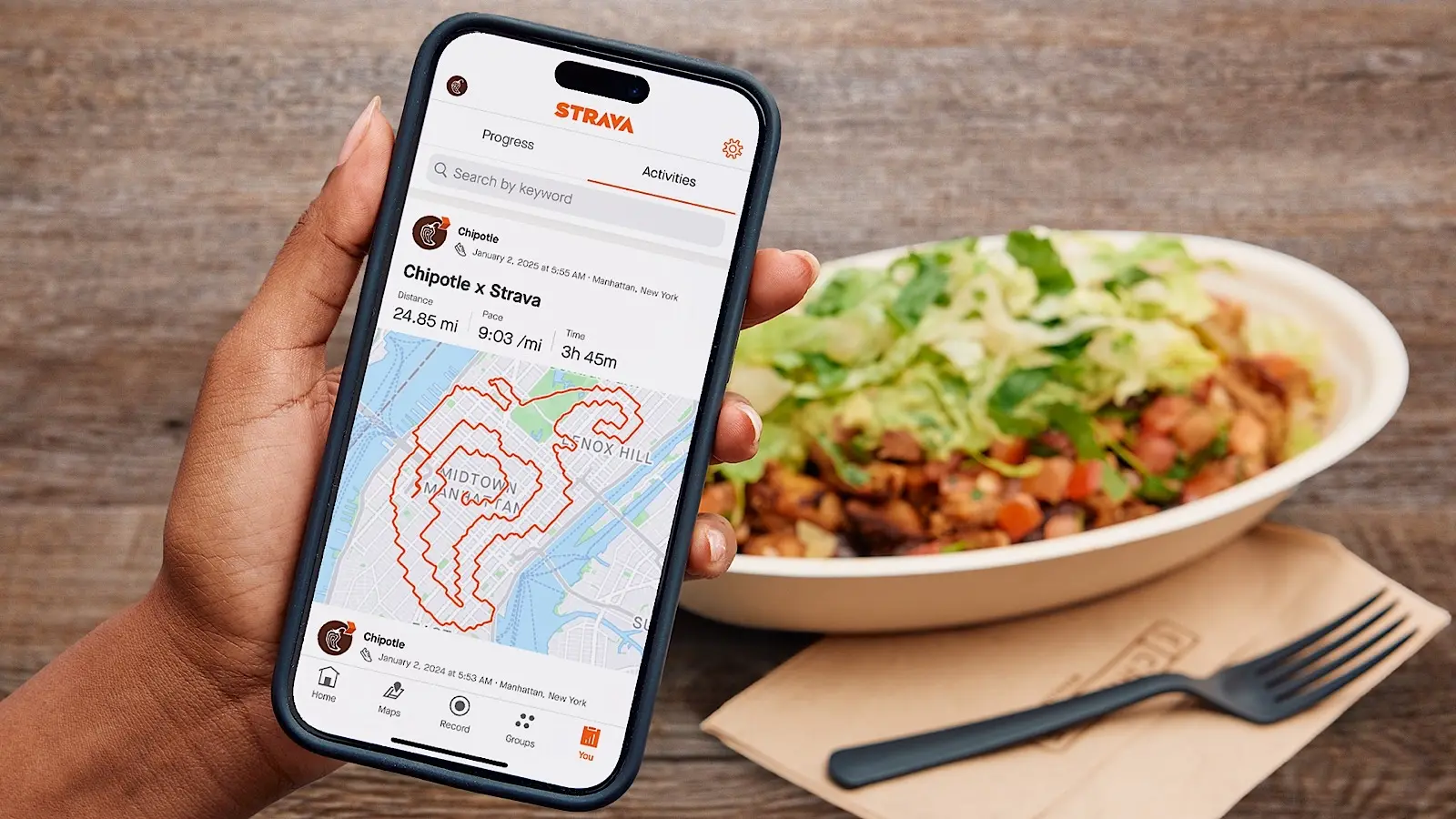 chipotle and Strava the city challenge