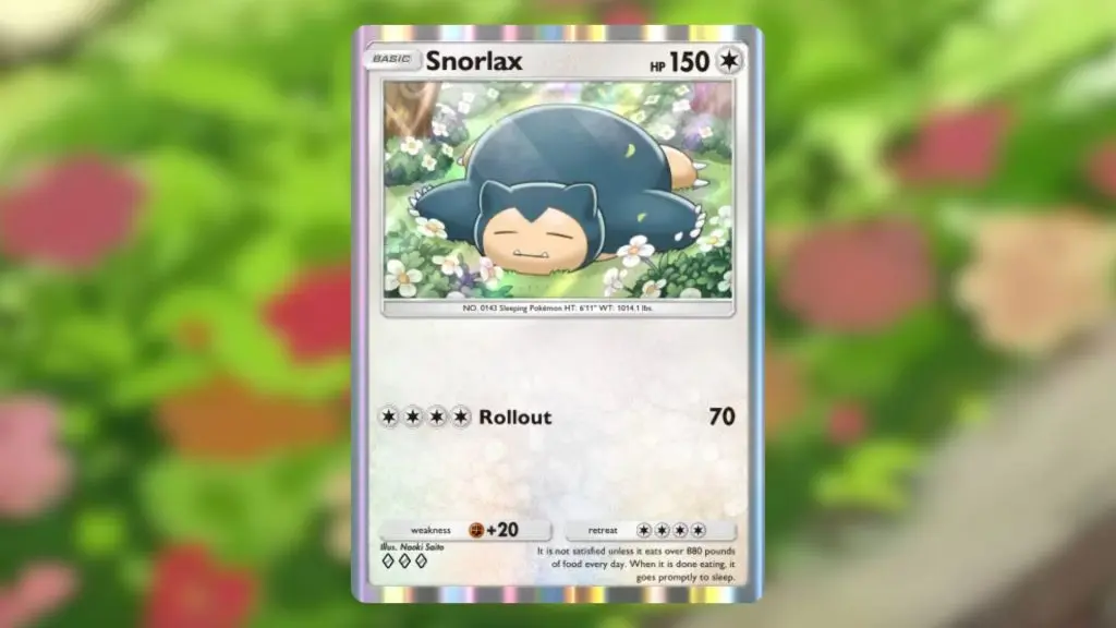 Snorlax sleeping