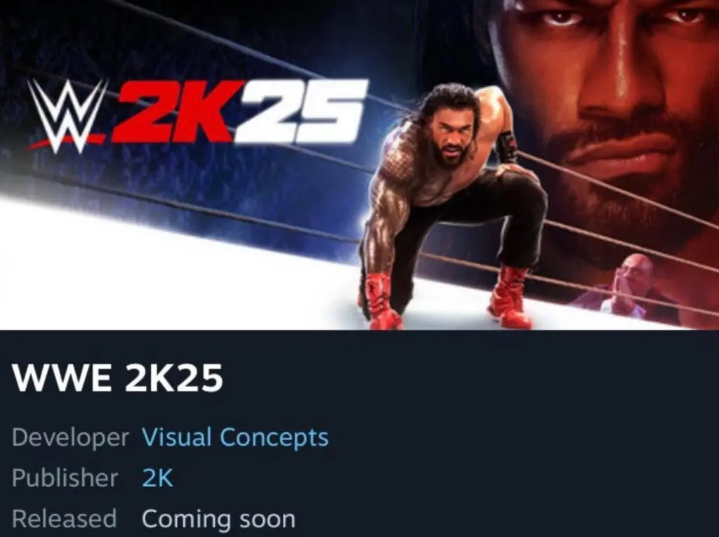 Roman Reigns on the cover of WWE 2K25