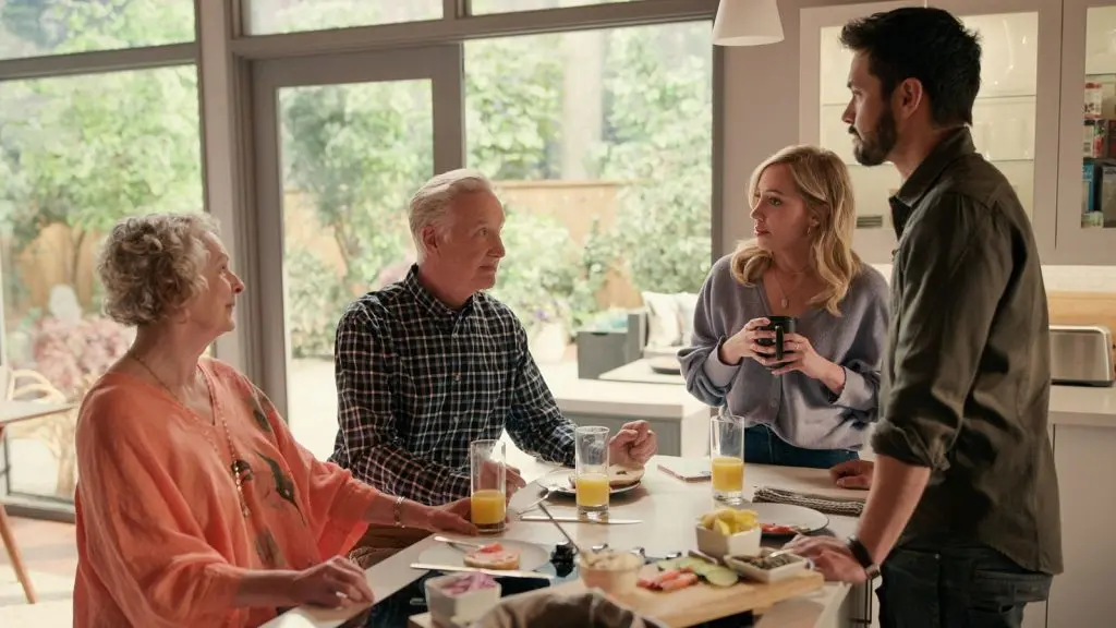 Brie, her parents, and Mike in Virgin River Season 6