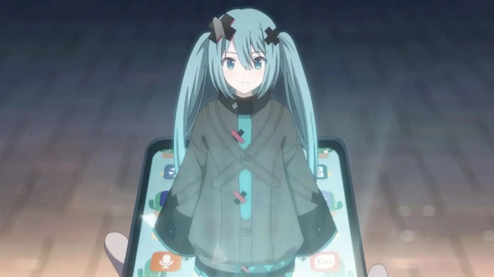 Hatsune Miku phone hologram