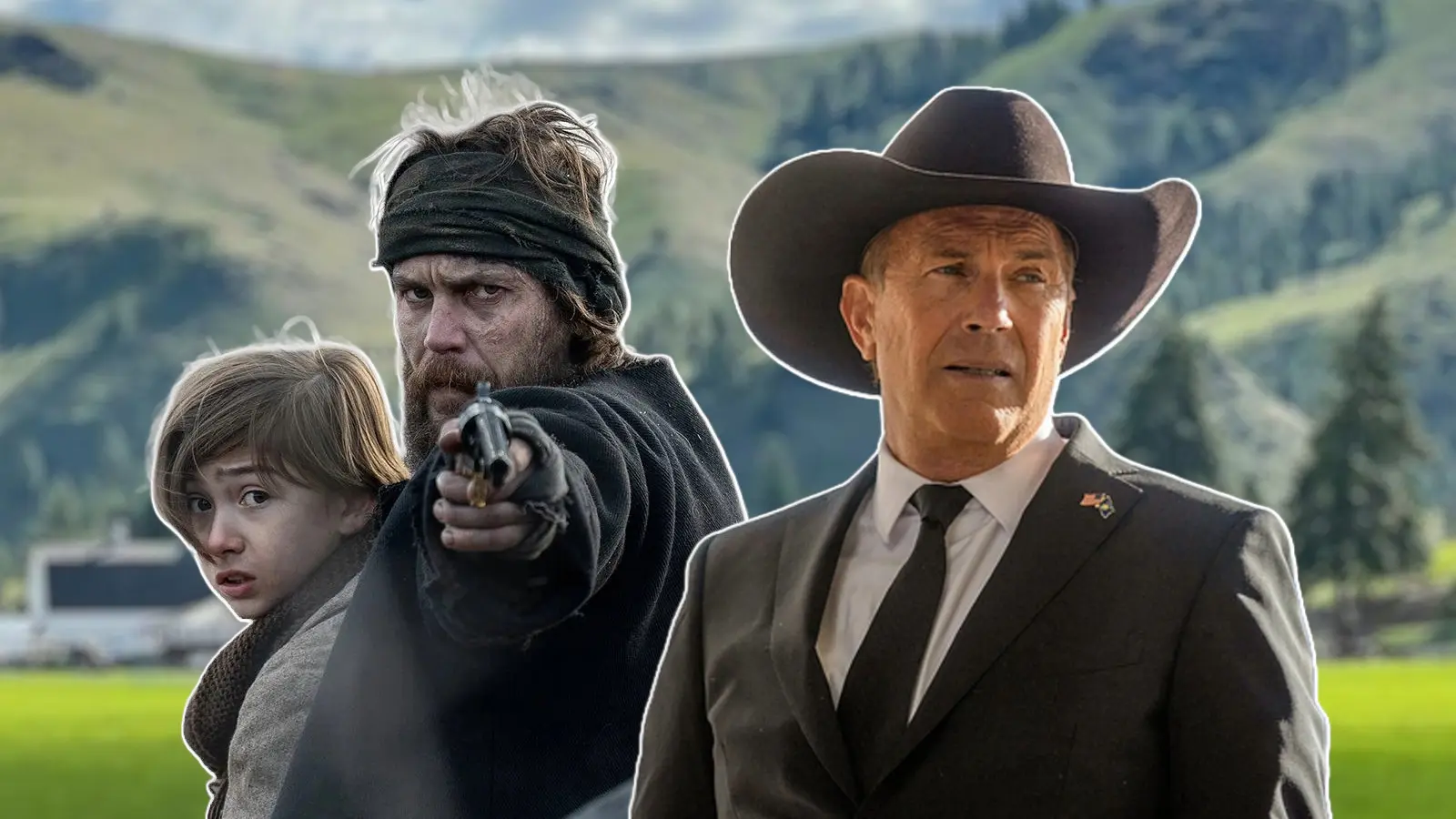 Isaac in American Primeval and John Dutton in Yellowstone