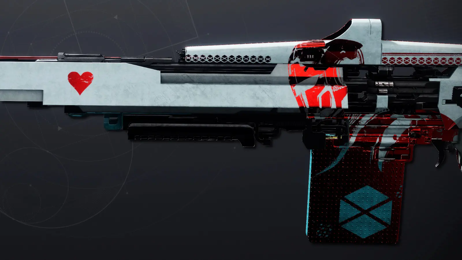 A side profile of the No Hesitation auto rifle in Destiny 2.