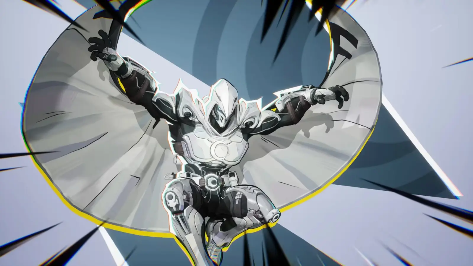 Moon Knight has he appears in Marvel Rivals in the character's announcement trailer