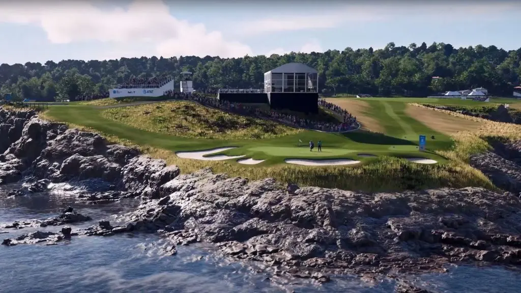 Pebble Beach hole in PGA Tour 2K25