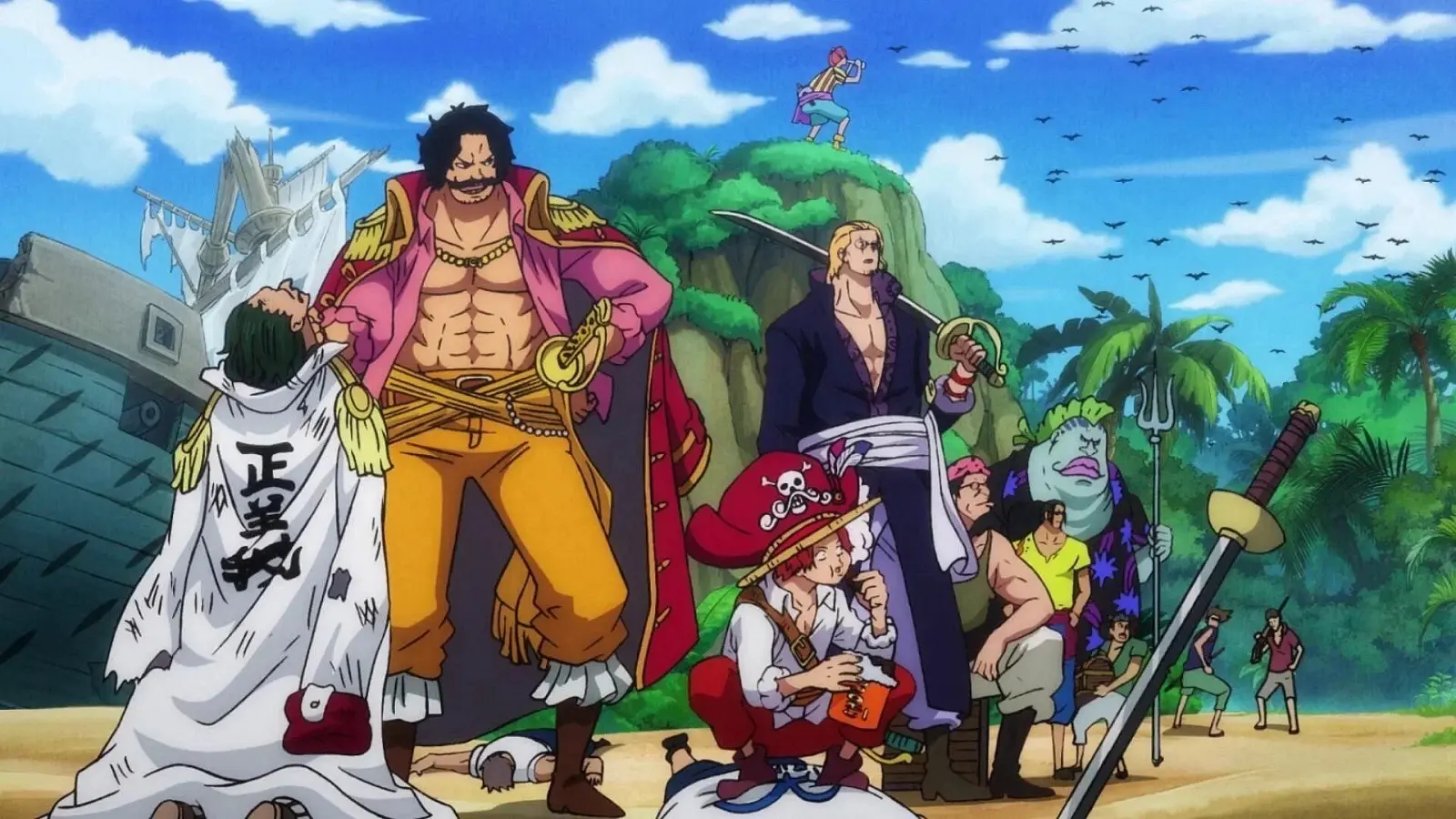 A still from the One Piece anime