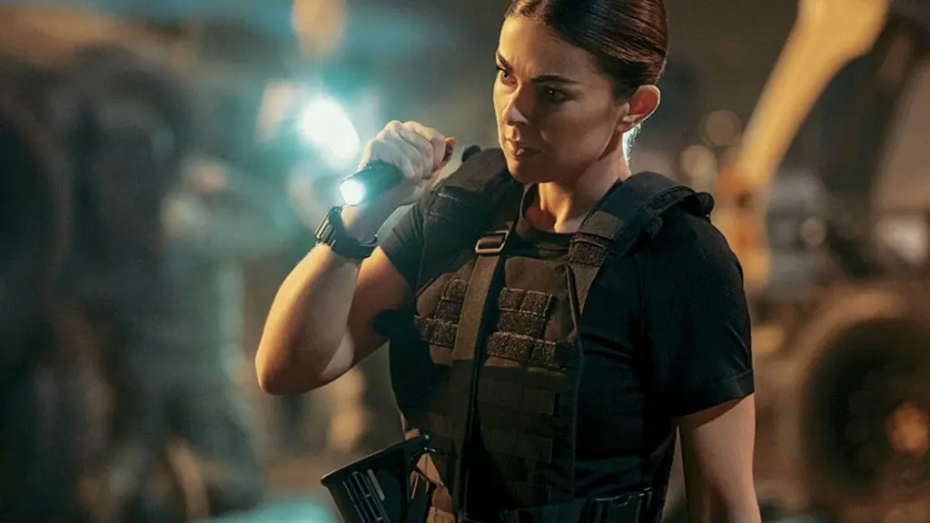 Karla in tactical gear in Reacher Season 2.