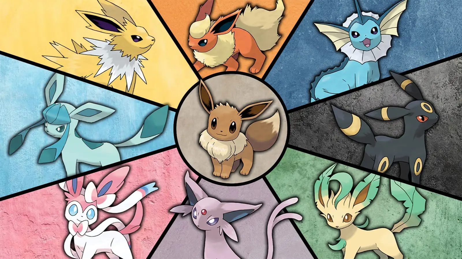 All 8 Eeveelutions from the Pokemon Franchise