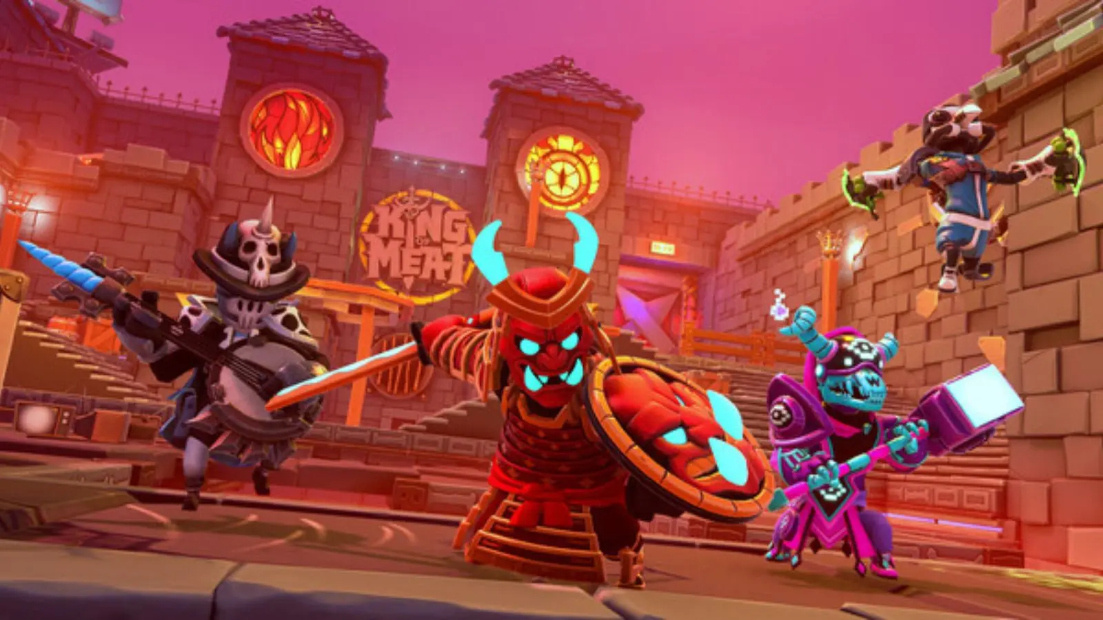 King of Meat character with sword