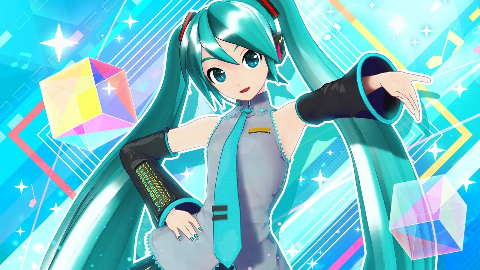 Hatsune Miku smiling