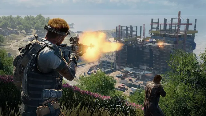 Player in Black Ops' Blackout battle royale.