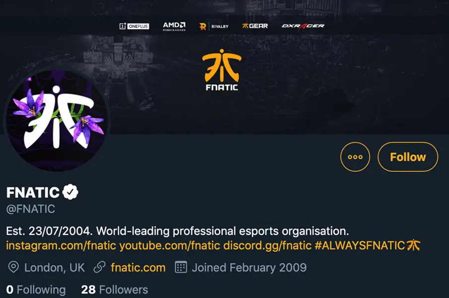 Twitter: @FNATIC