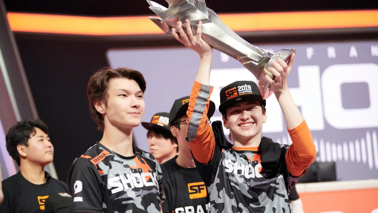 Sinatraa and Super in OWL Grand Finals